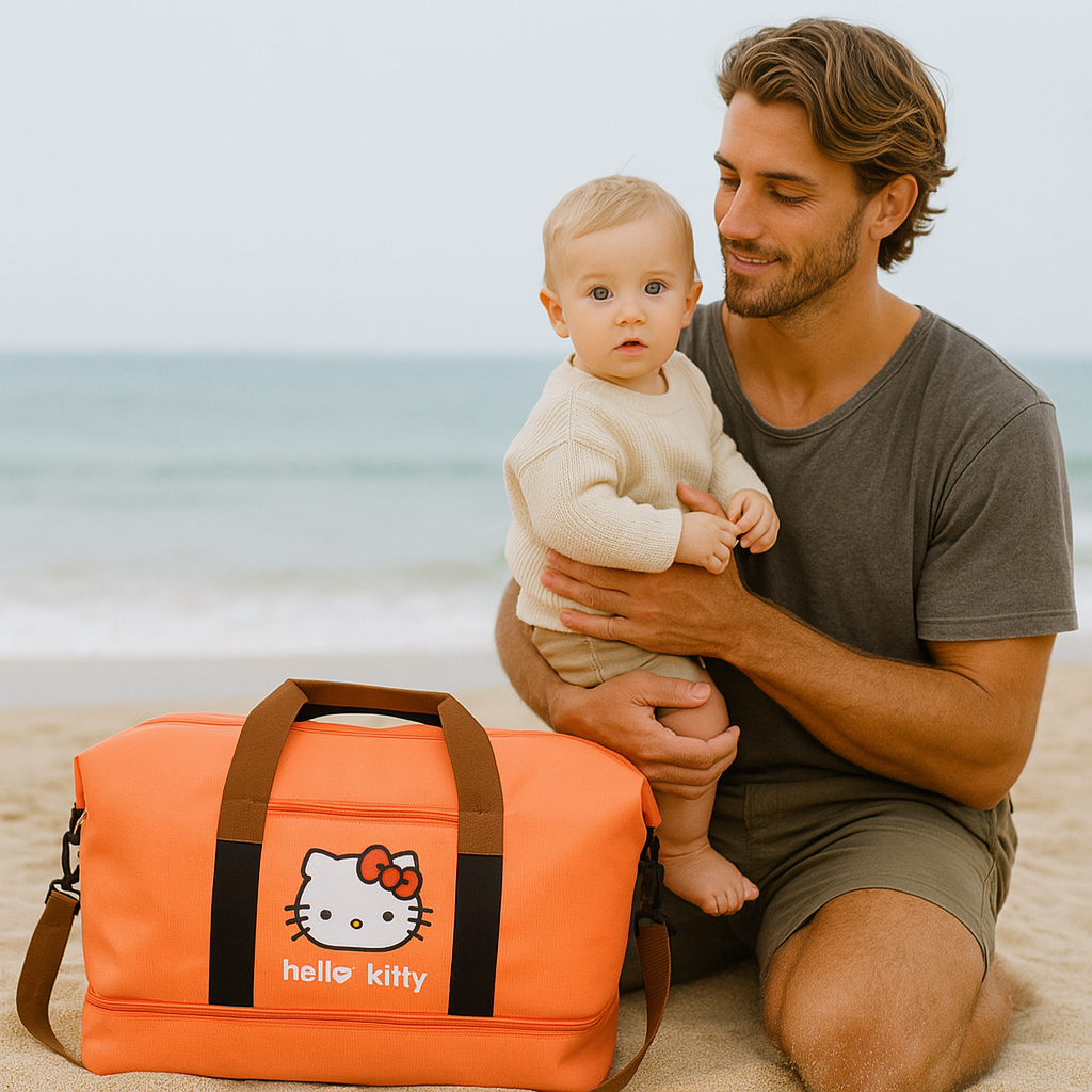 Sac à Langer fun Hello Kitty plage