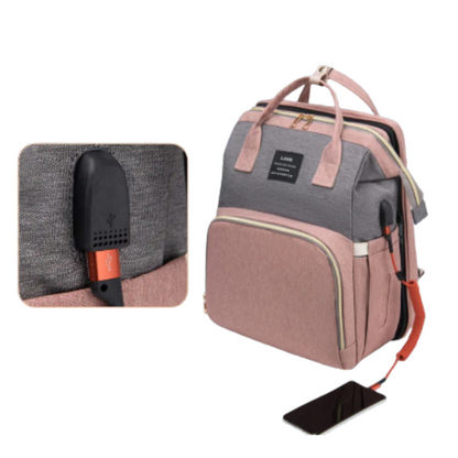 Sac à langer convertible en lit USB