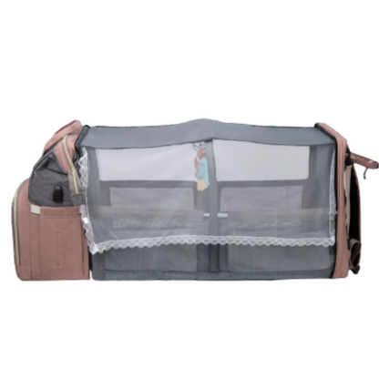 Sac à langer convertible en lit moustiquaire
