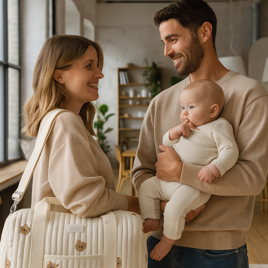 Sac à langer matelassé pratique