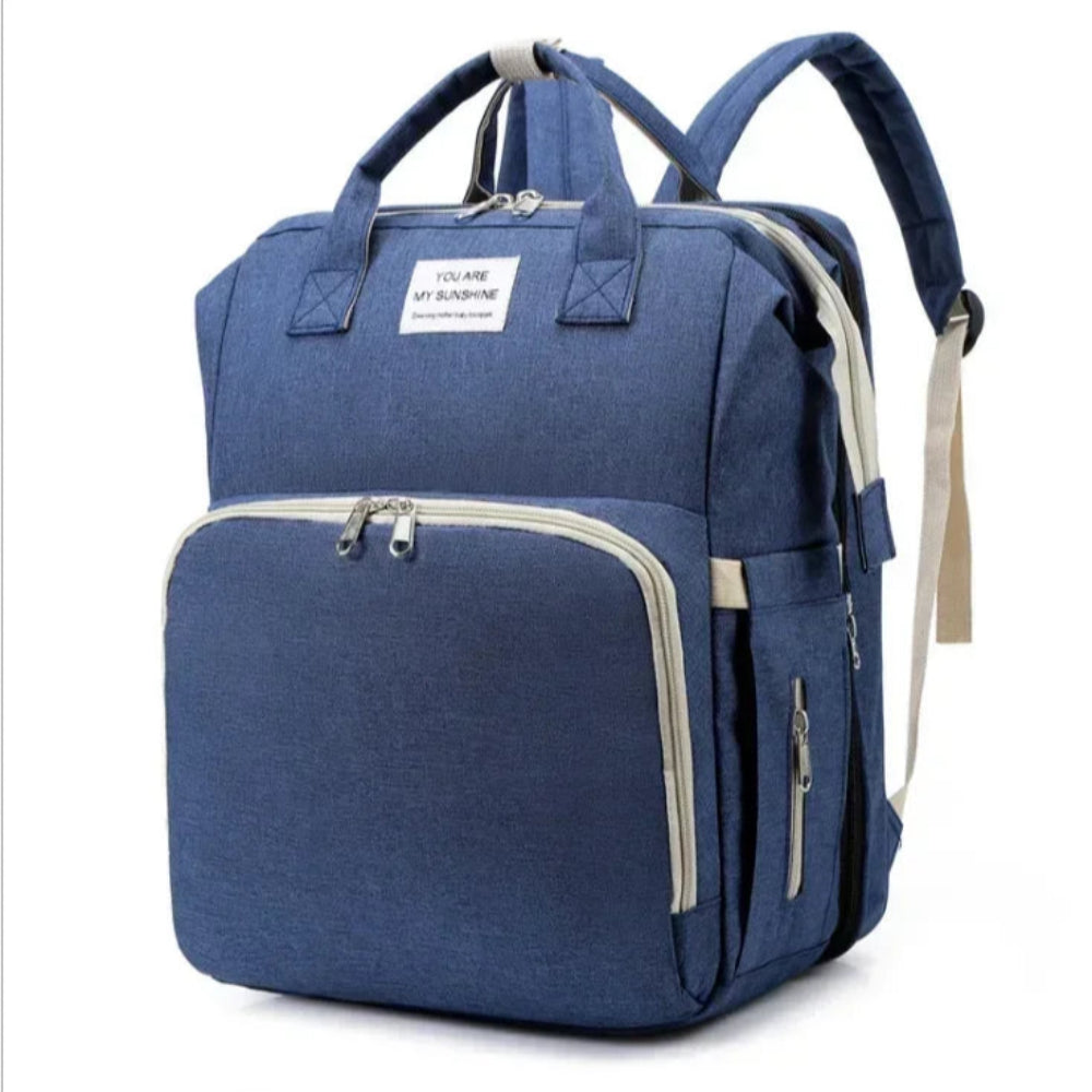 sac à langer lit intégré bleu