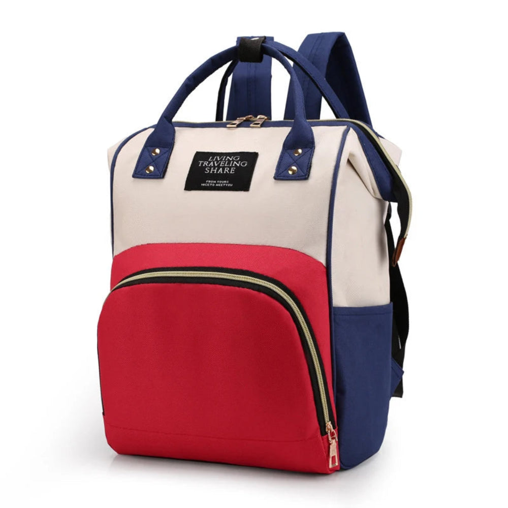 sac à dos de maternité multifonctions multicolore 
