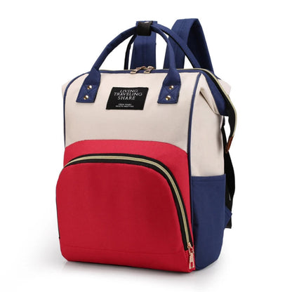sac à dos de maternité multifonctions multicolore 