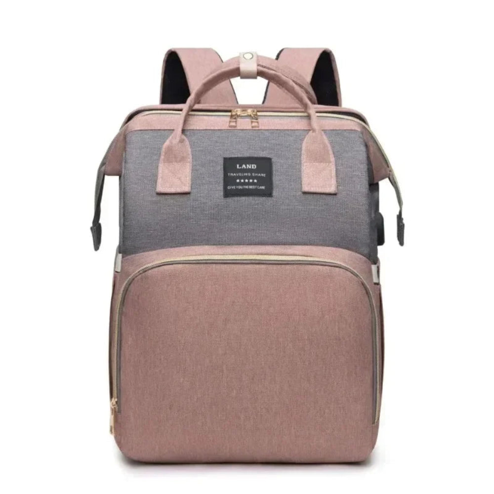 Sac à langer convertible en lit sac à dos