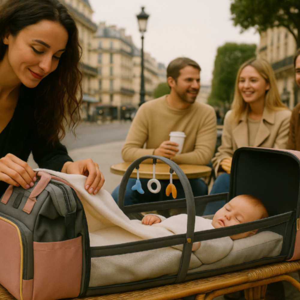 Sac à langer convertible en lit sieste bébé
