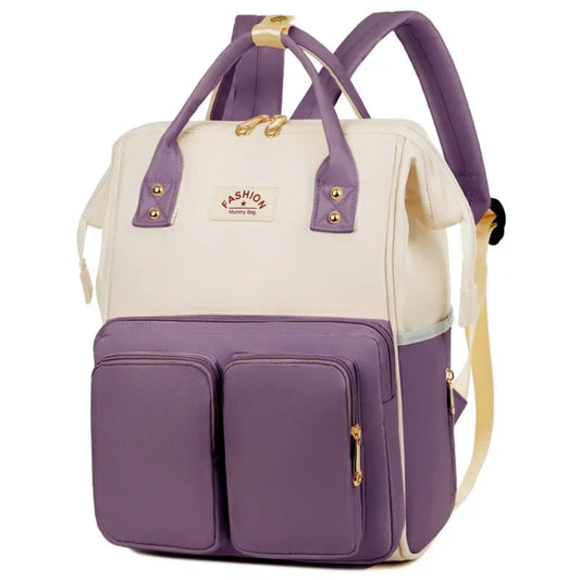 Sac à langer grande capacité multifonctions bicolore